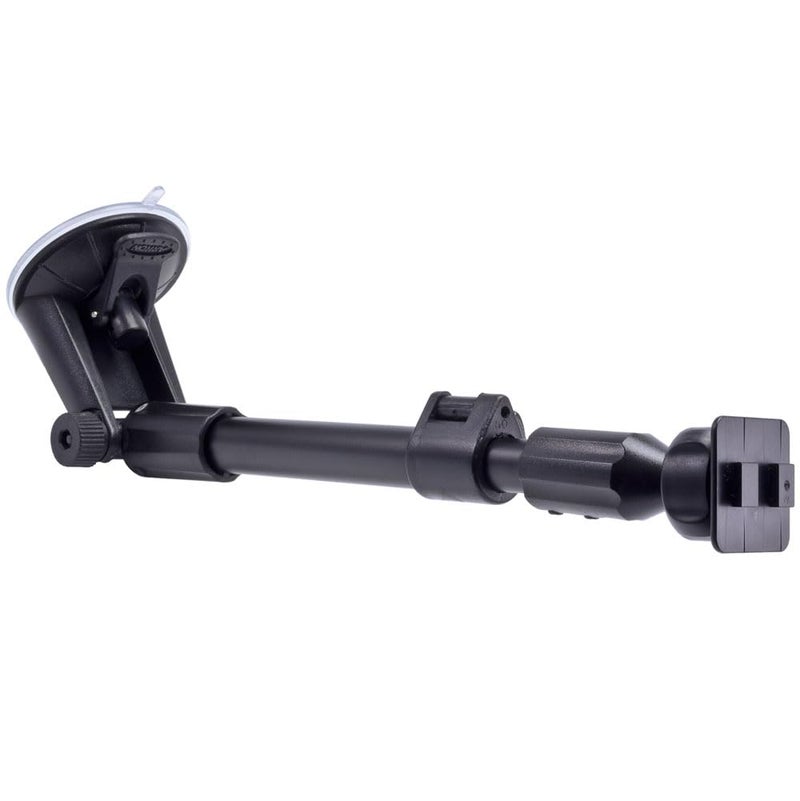 Arkon حامل ARKON ذراع طويلة مع شفط زجاجي مزدوج T | لحوامل التابلت والهاتف | شفط زجاجي ثابت | ذراع قابلة للتمديد للوحة القيادة الطويلة | نمط تركيب مزدوج T | CM117-SBH - Image 1